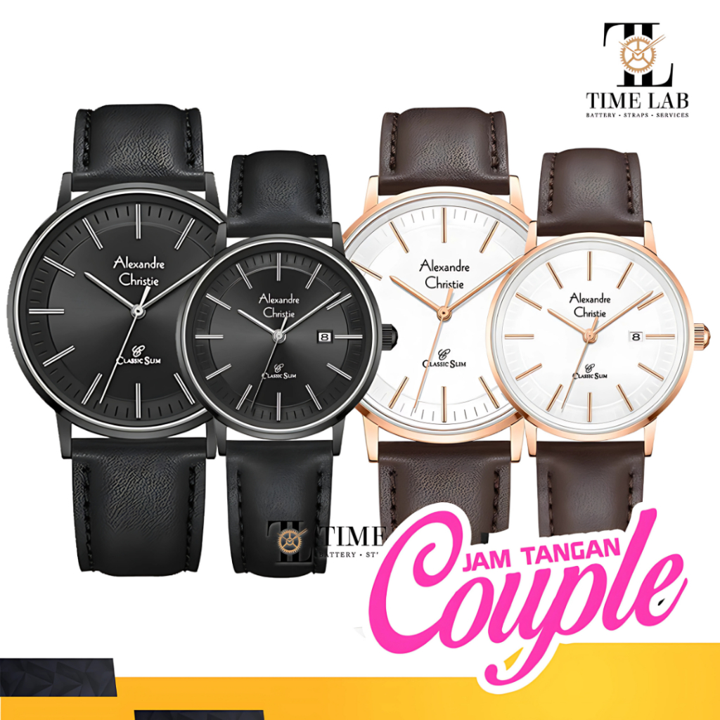 JAM TANGAN COUPLE ALEXANDRE CHRISTIE AC8694 / AC 8694 / AC8694LD / AC8694MD ORIGINAL 100%