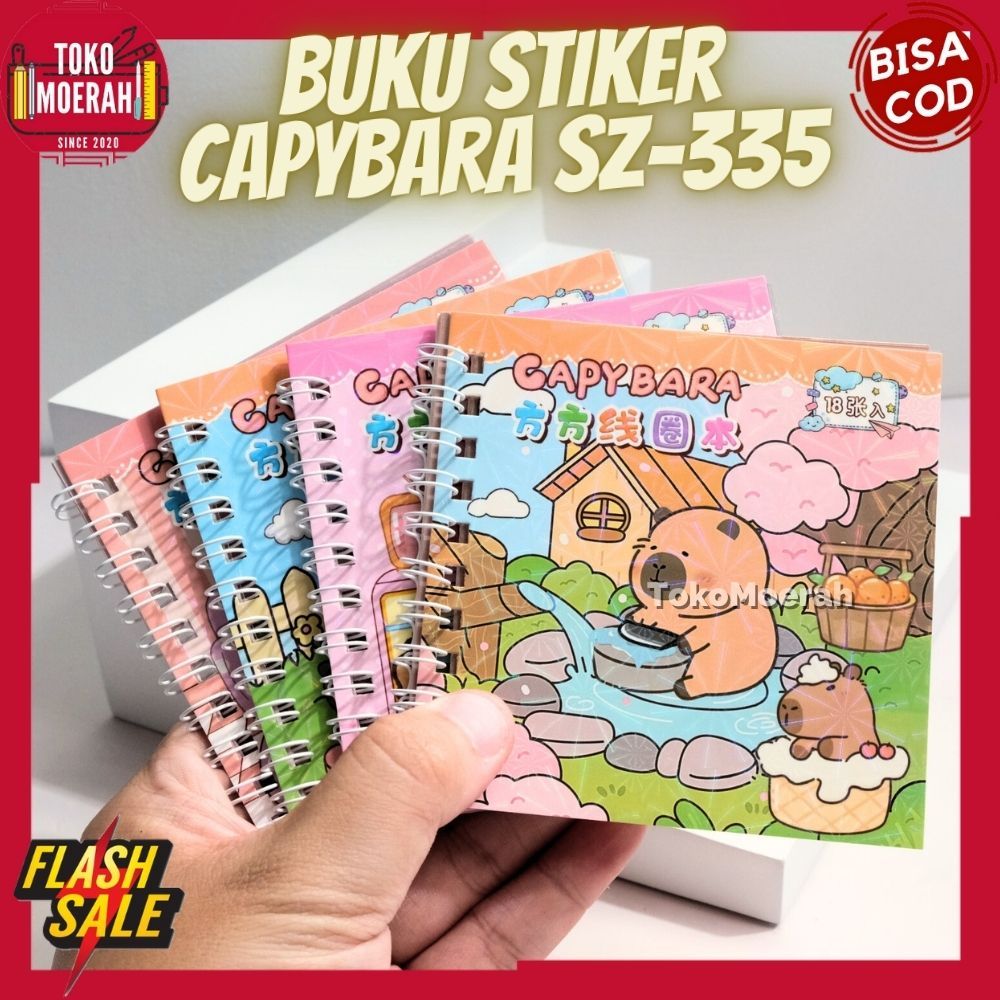 

BUKU STIKER CAPYBARA NOTEBOOK STICKER CAPYBARA SZ-335 IMUT UNIK LUCU STIKER TEMPEL ANTI AIR CAPYBARA