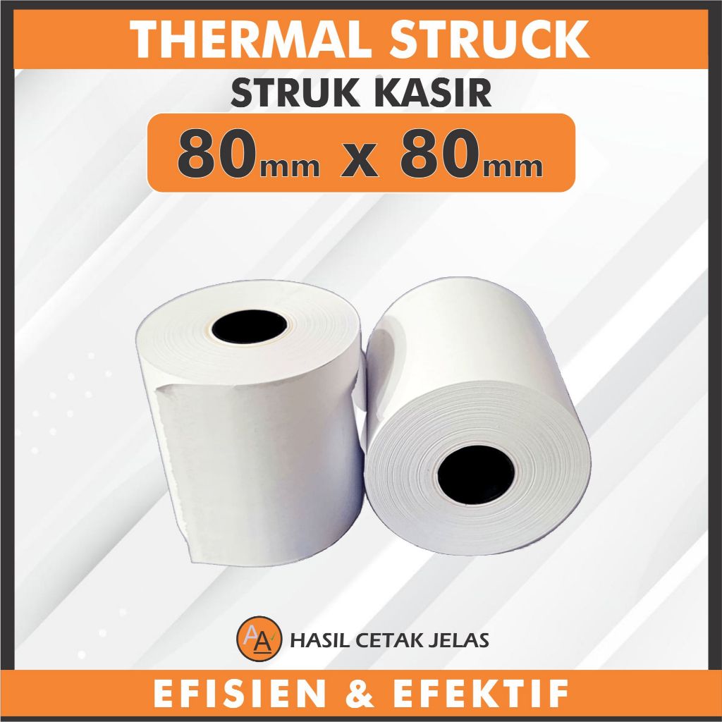 

Kertas Struk Kasir Thermal Paper Roll 80x80 (1 PCS)