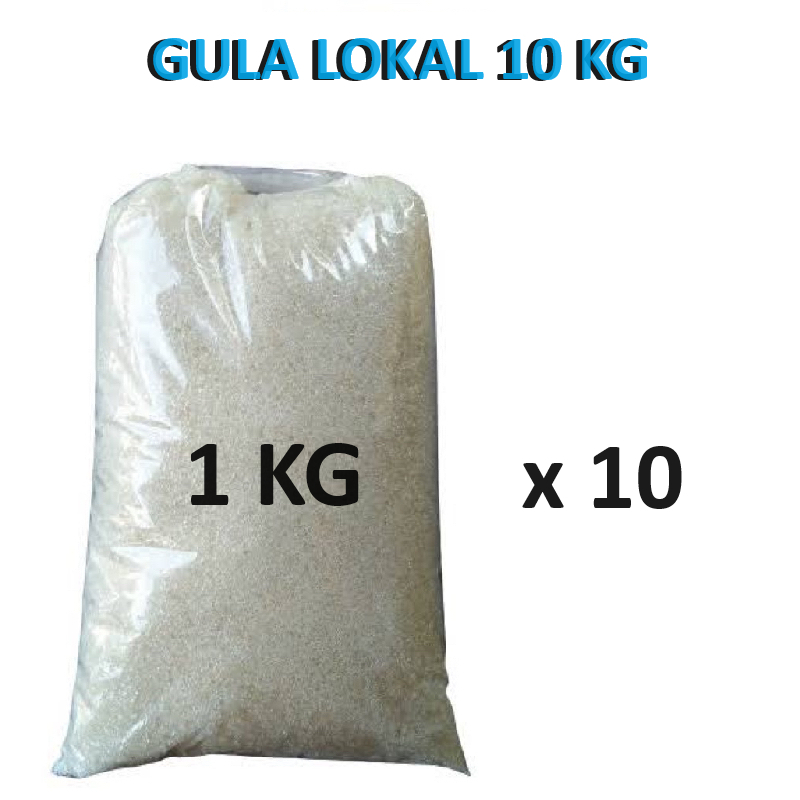 

Gula Lokal 10 Kg / Gula Curah Lokal Putih Manis 10 Kilogram