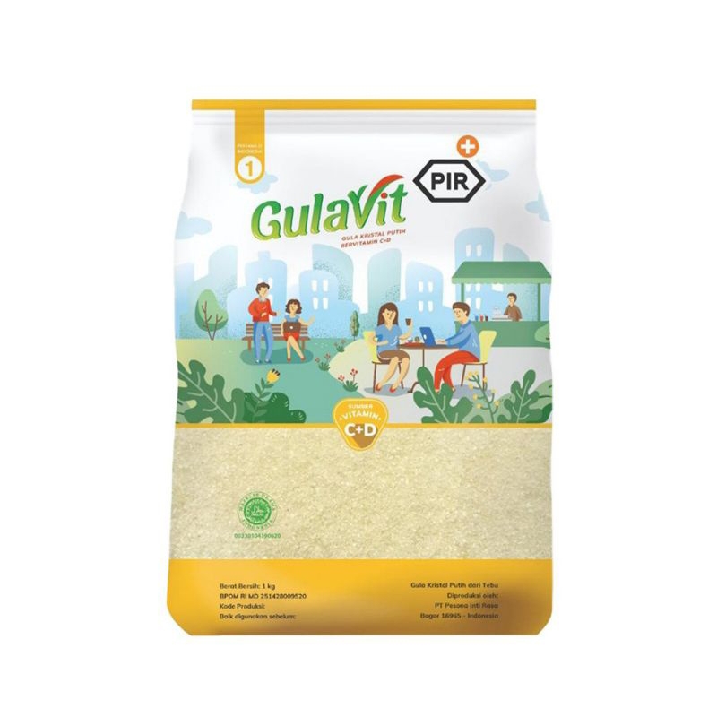 

GulaVit PIR Gula Pasir Kristal Putih Bervitamin C & D 1 kg