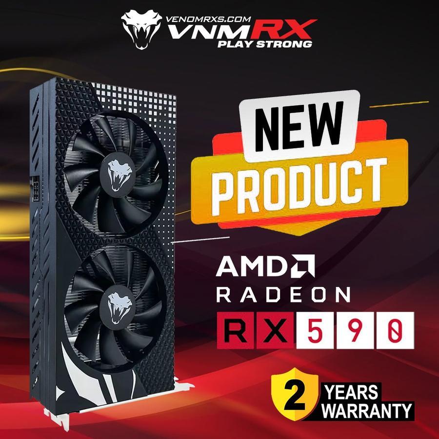 VenomRx AMD Radeon RX590 8GB DDR5 2FAN | VGA AMD RX 590 8G 256 bit-2048