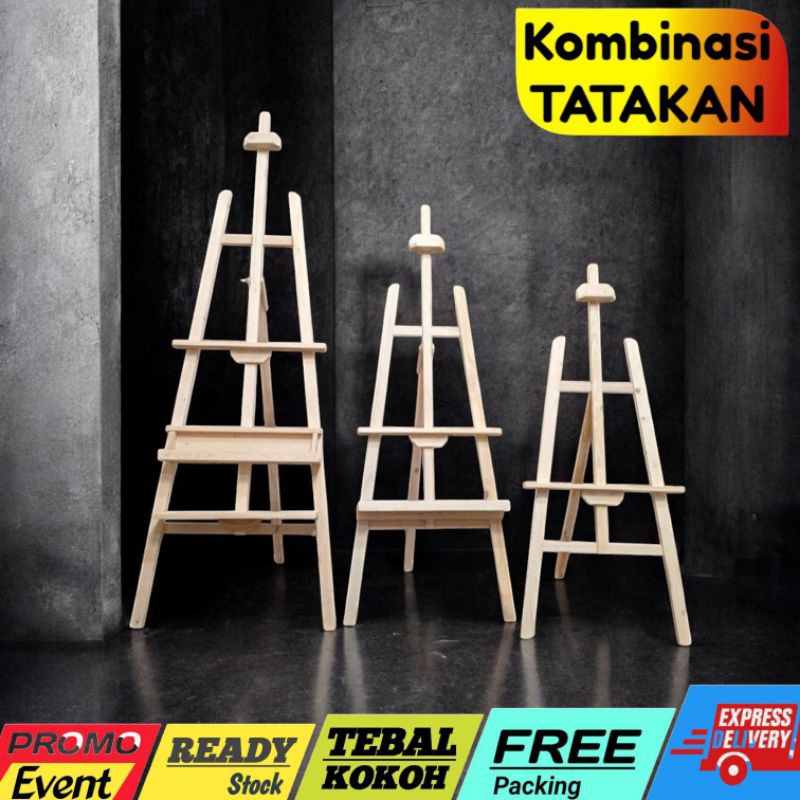 

Easel lukis 3 TATAKAN/standing lukis/ tripot lukis premio easelindo