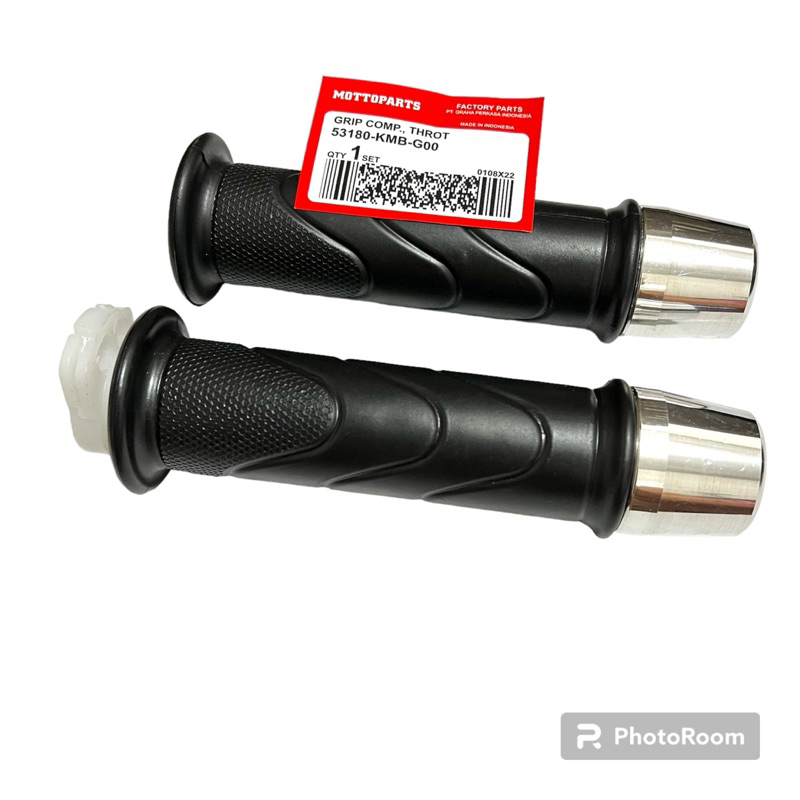 NEW Handgrip Honda + Pipa Gas + Jalu Stang Chrome Pcx / ALL BEAT NEW FI / VARIO 125 150
