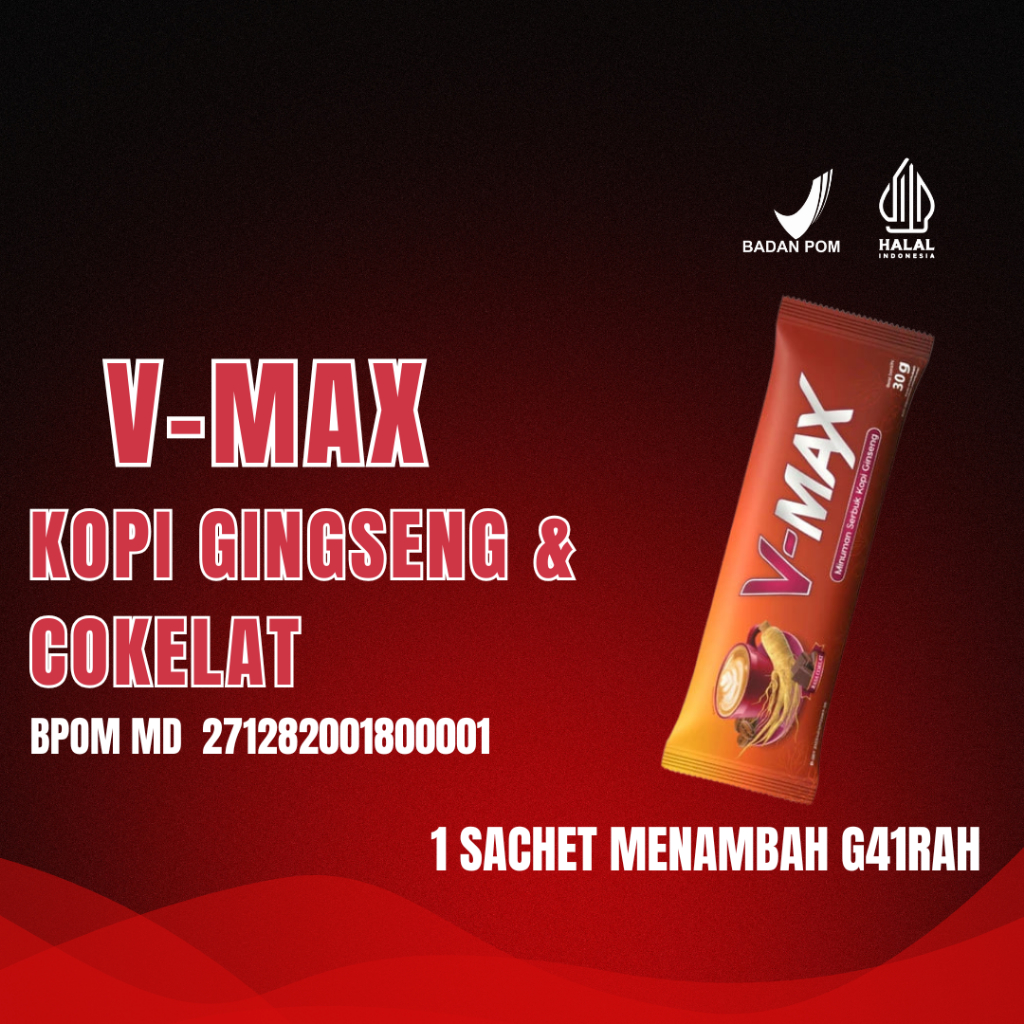 

KOPI V-MAX ORIGINAL Suplemen Minuman Original 1 sachet