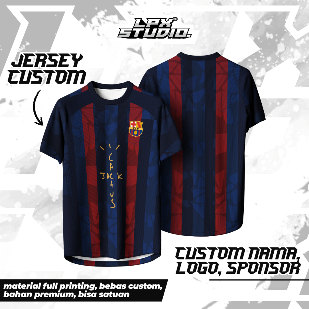 Jersey Barcelona Fantasy / Jersey Barca / Kaos Barca / Jersey Bola / Jersey Vintage