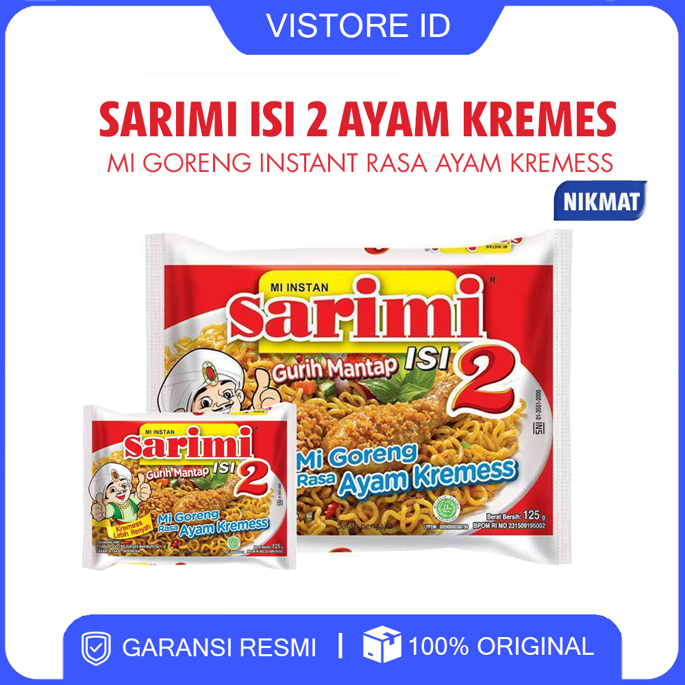 

Mie Sarimi Isi 2 Ayam Kremes | Mi Instant Goreng Rasa Ayam Kremes