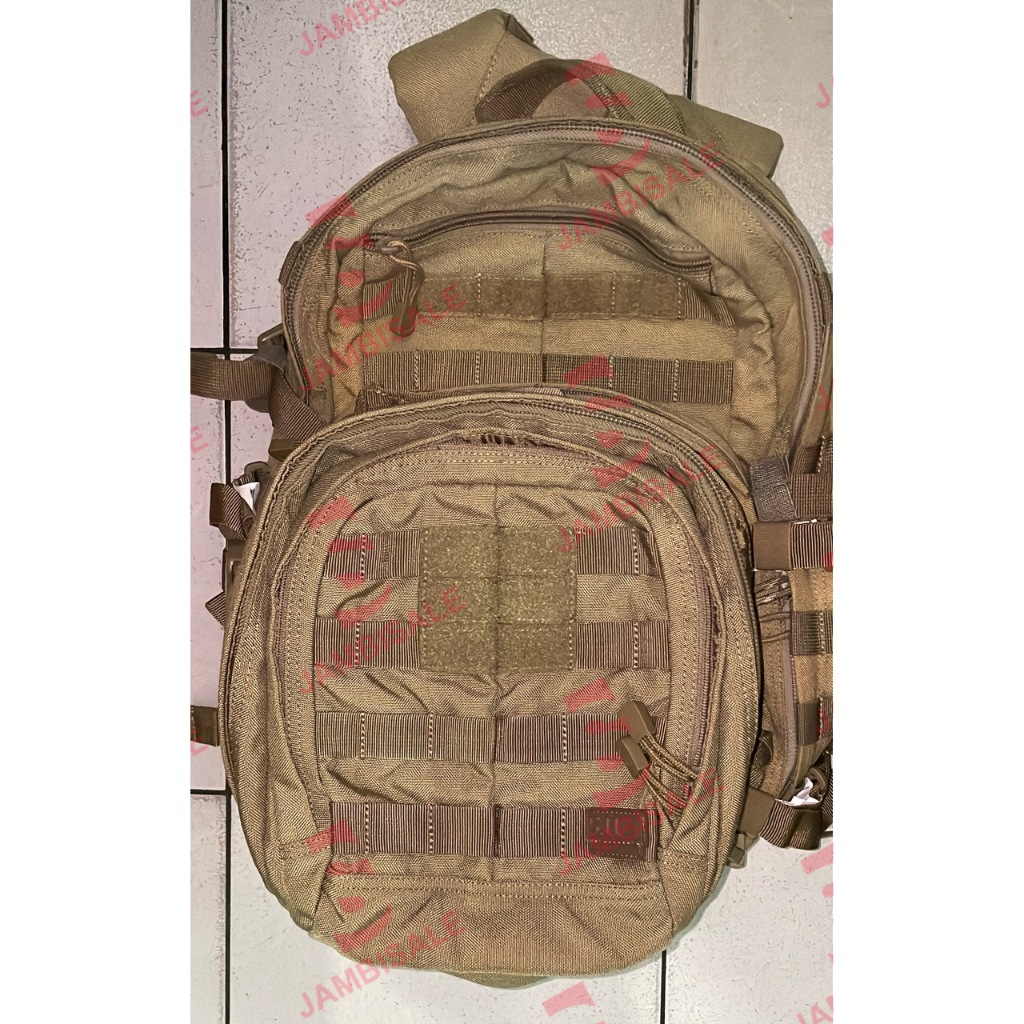 (PRELOVED) Tas Ransel Gunung Tactical 5.11  RUSH 12 MOAB 6 Tier COMBO Sandstone (BEKAS)