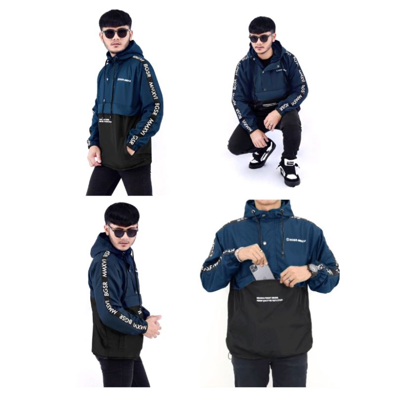 Official Jaket Parasut Cagoule Waterproof Unisex- Jaket Waterproof Jaket Cagoule Pria - Cagoule Pria