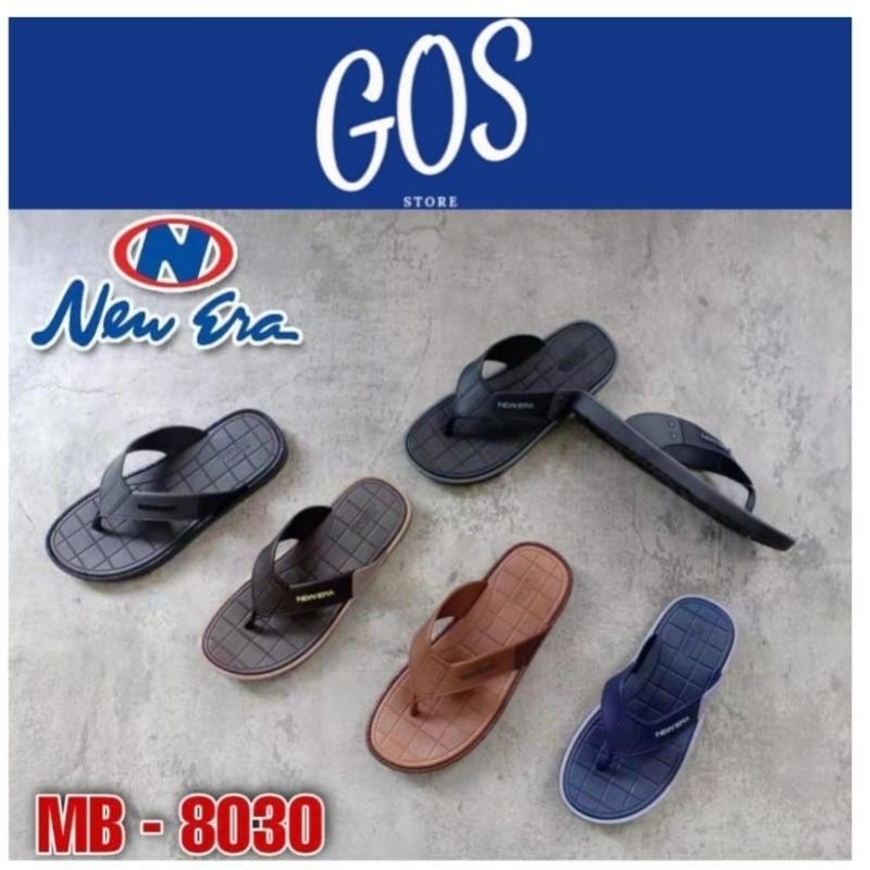 sandal jepit pria karet empuk new era ukuran 39-43 code : MB 8030