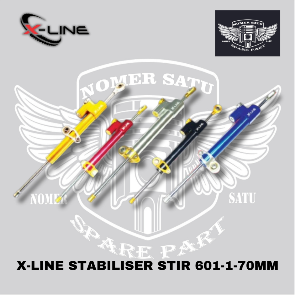 X-LINE STABILIZER BODY RANGKA STANG STIR 601 SHOCK ABSORBER UKURAN 70MM ORIGINAL 100%