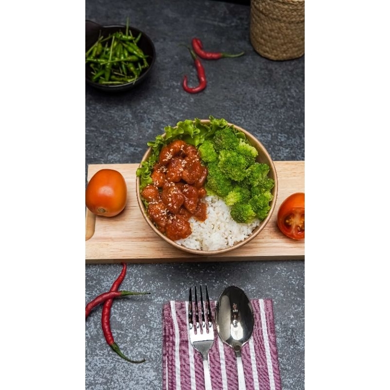 Rice Bowl Korean Spicy Chicken