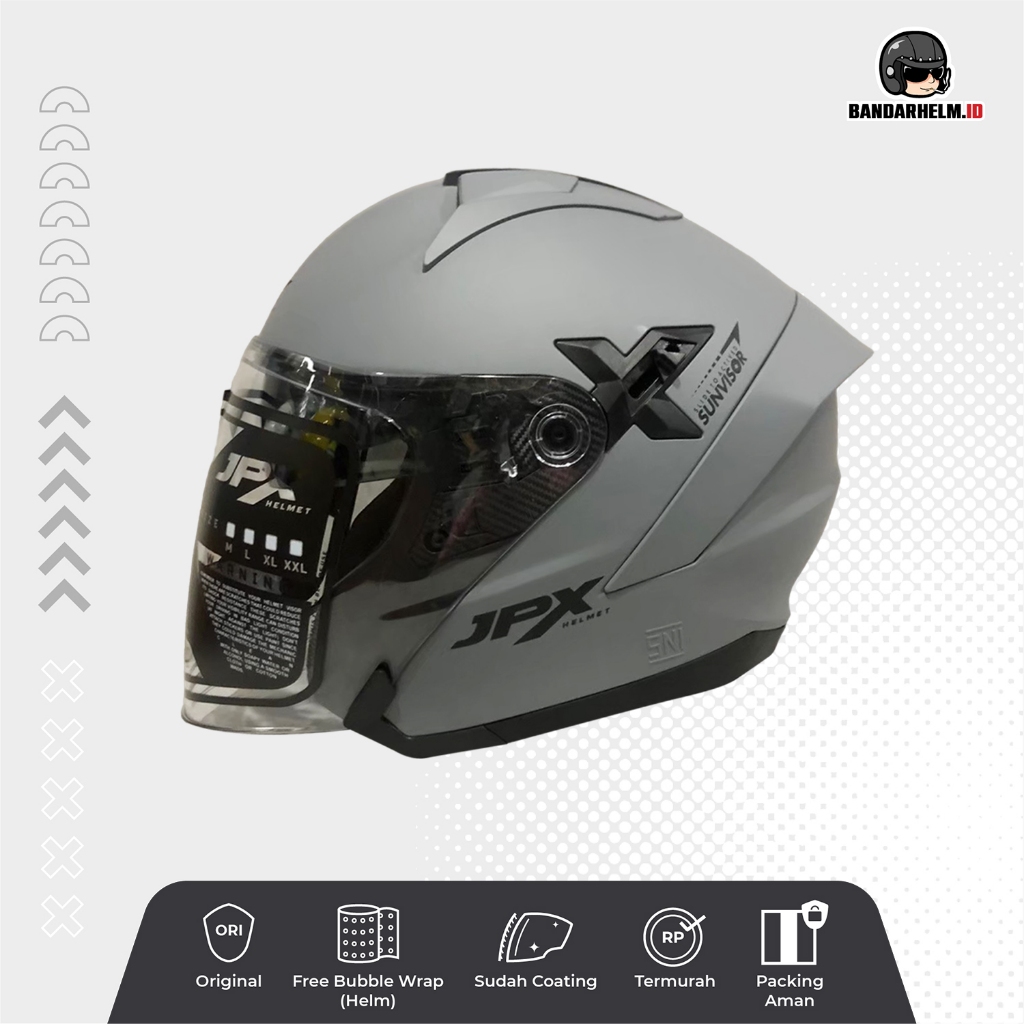 Helm JPX Nova X Solid Grey Doff