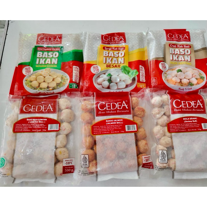 

Bakso Ikan / Bakso Kepiting / Bakso Sayuran Goreng / Bakso Rasa Lobster / Bakso Salmon / Bakso Udang