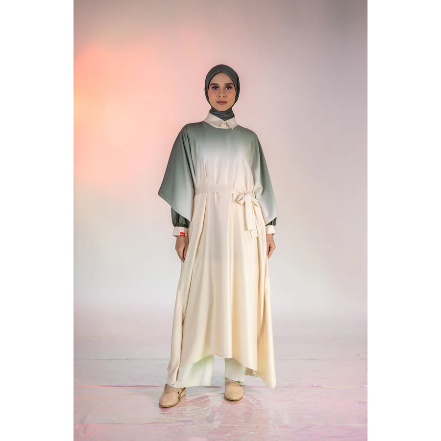 L Dress Kaftan Ombre Dauky Dress kaftan wanita dewasa