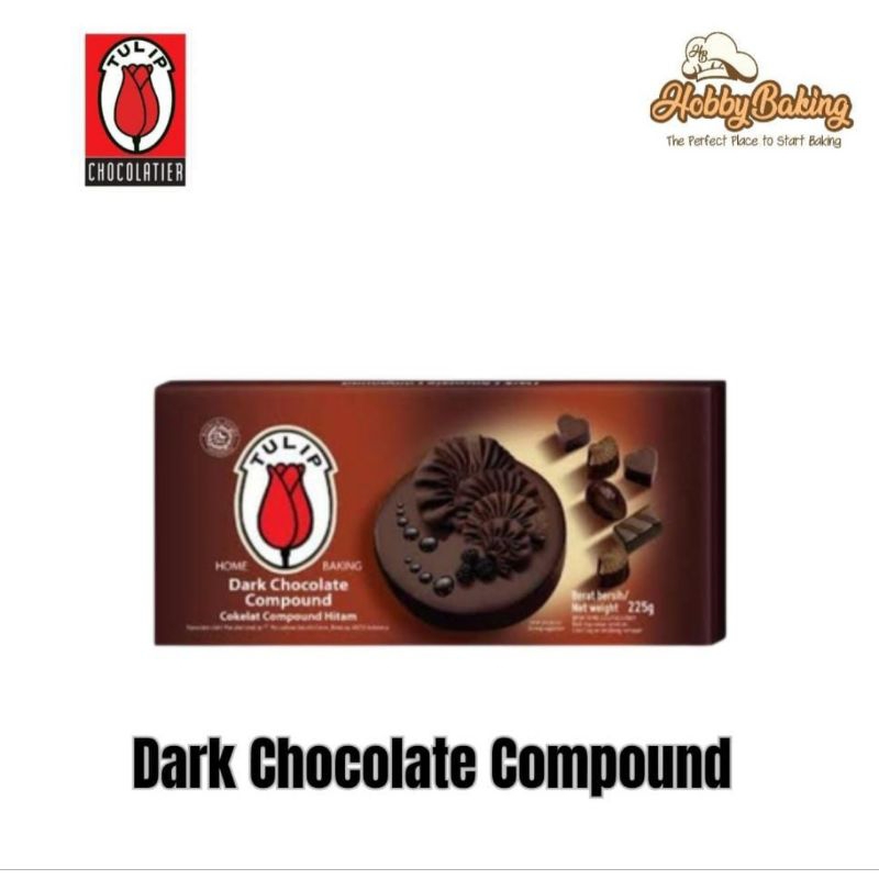 

Tulip Dark Coklat Compound 225gr