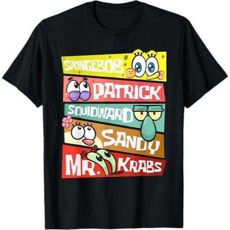 BAJU KAOS - Mademark x SpongeBob SquarePants - SpongeBob Patrick Squidward Sandy Mr Krabs SpongeBob 