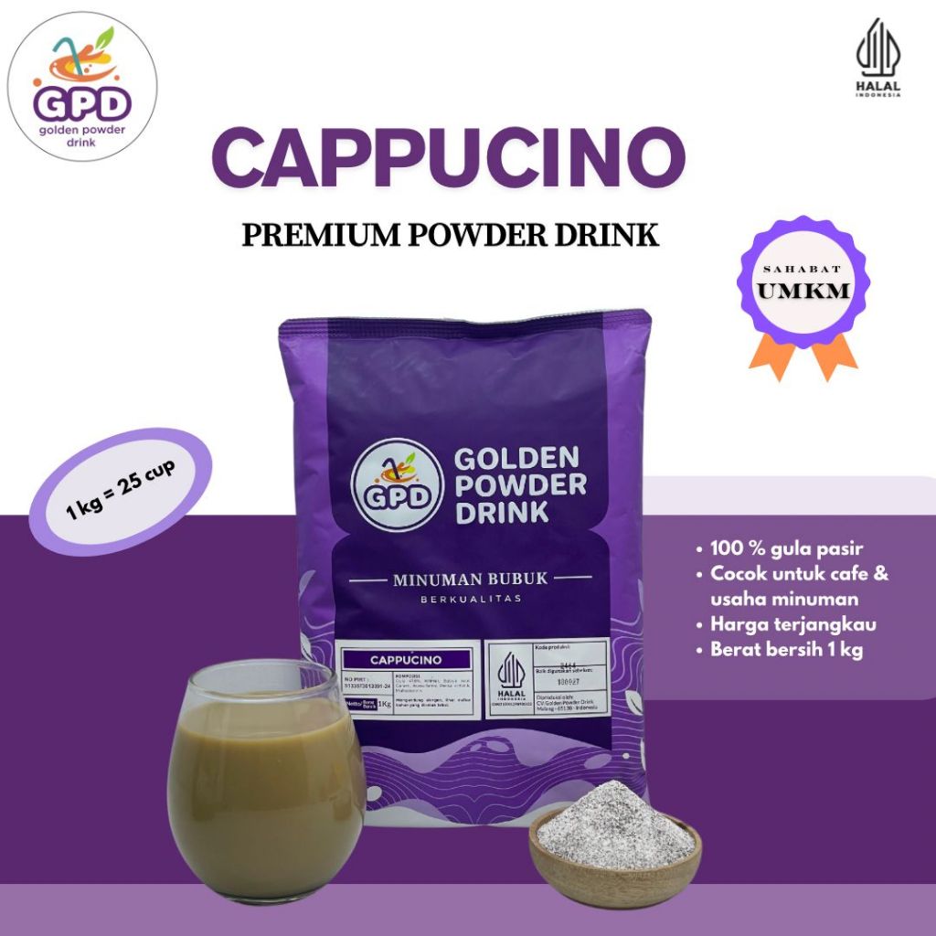 

Bubuk Minuman Premium - Cappucino 1 kg - Golden powder drink