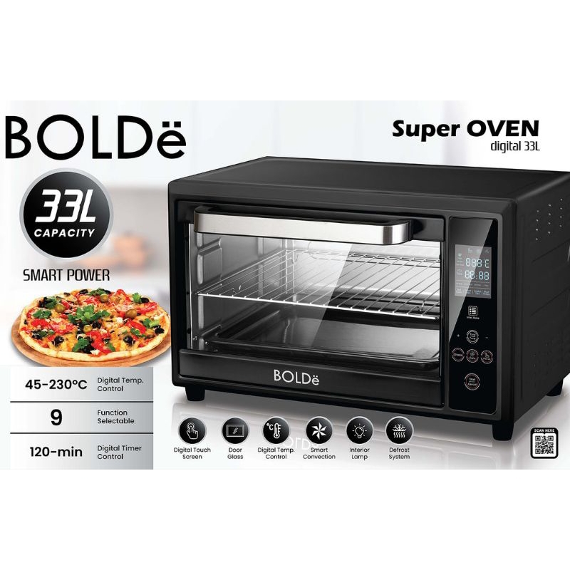 Oven Listrik | Pemanggang | Super Oven Digital 33L Bolde