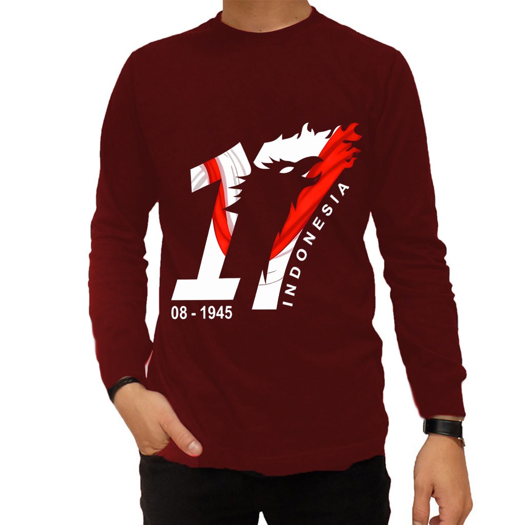 Kaos Lengan Panjang Pendek Cowok Edisi 2025 Kaos Tujuh Belasan Baju Seragam Baju Delapan Puluh Coupl