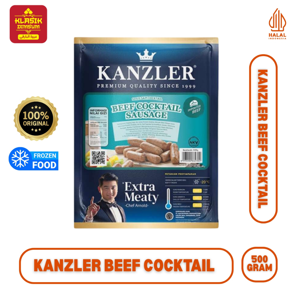 

KANZLER Sausage Beef Cocktail 500g - Sosis Sapi Premium