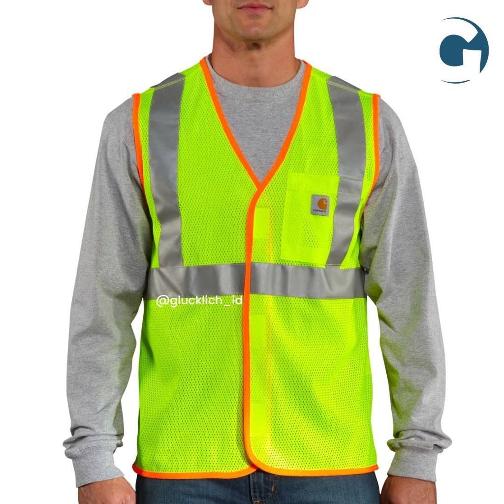 Carhartt, High Visibility Class 2 Vest in Brite Lime