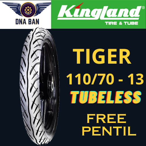 Ban Kingland  110/70 Ring 13  // Ban Depan NMAX  PCX //Ban Tubeless// Free Pentil