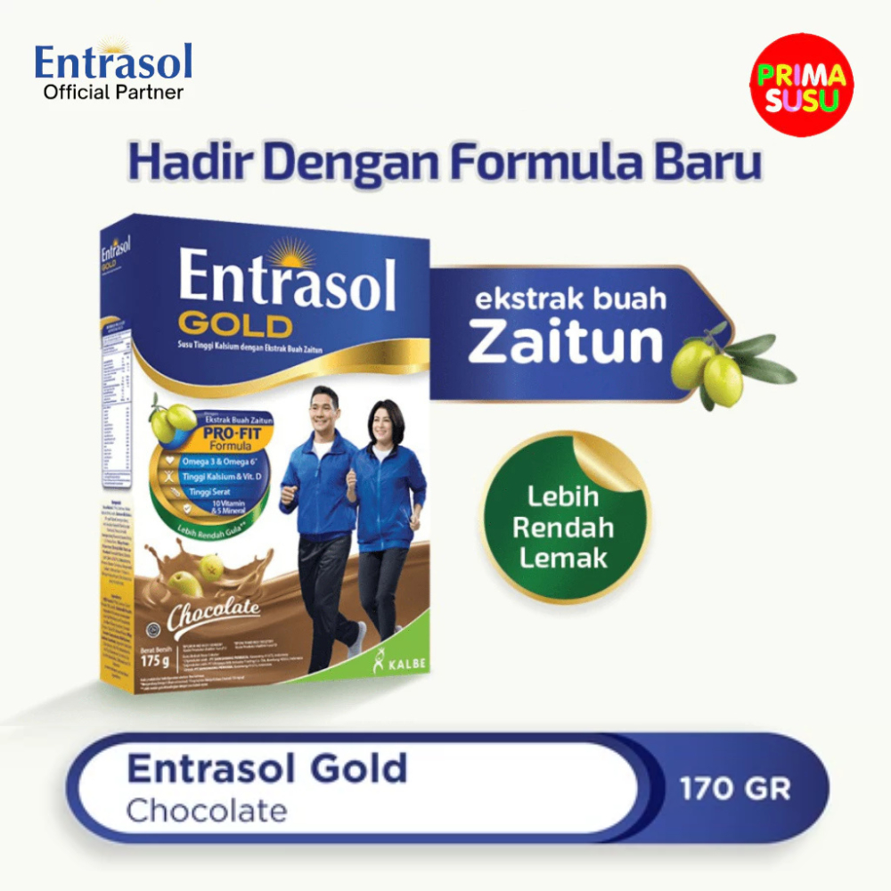 

Entrasol Gold 175 Gr, Cokelat, Original, Vanila