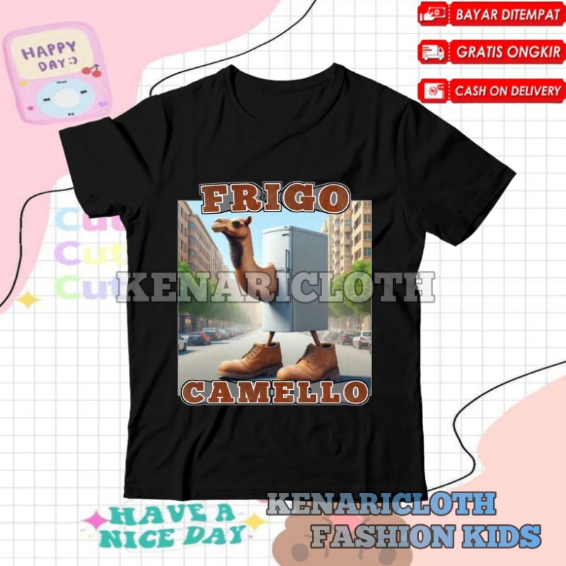 (BISA COD) Baju Anak Atasan Usia 3-12 Tahun Motif Erigo Camello T-shirt Baju Anak Laki-laki dan pere