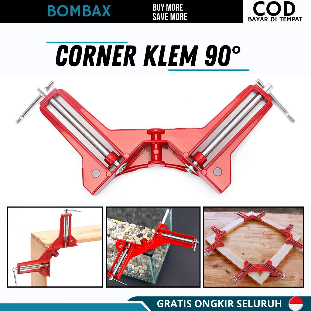 Catok Sudut Siku - Clamp Siku klem siku sudut Corner Clamp Sudut Siku 90 drajat 2.5 Inch 60MM