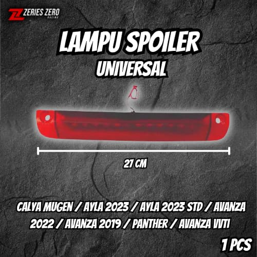 Lampu Spoiler Universal Mobil Calya Sigra Mugen Agya Ayla 2023 Avanza Xenia Panther 1 Pcs Sporty
