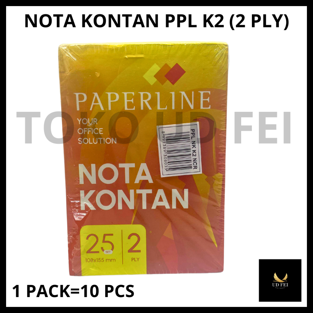 

(1 PACK=10 PCS) Nota kontan KECIL 2 ply / 2 rangkap paperline/ Nota K2 PPL/ Nota kontan KECIL 2 ply / 2 rangkap paperline