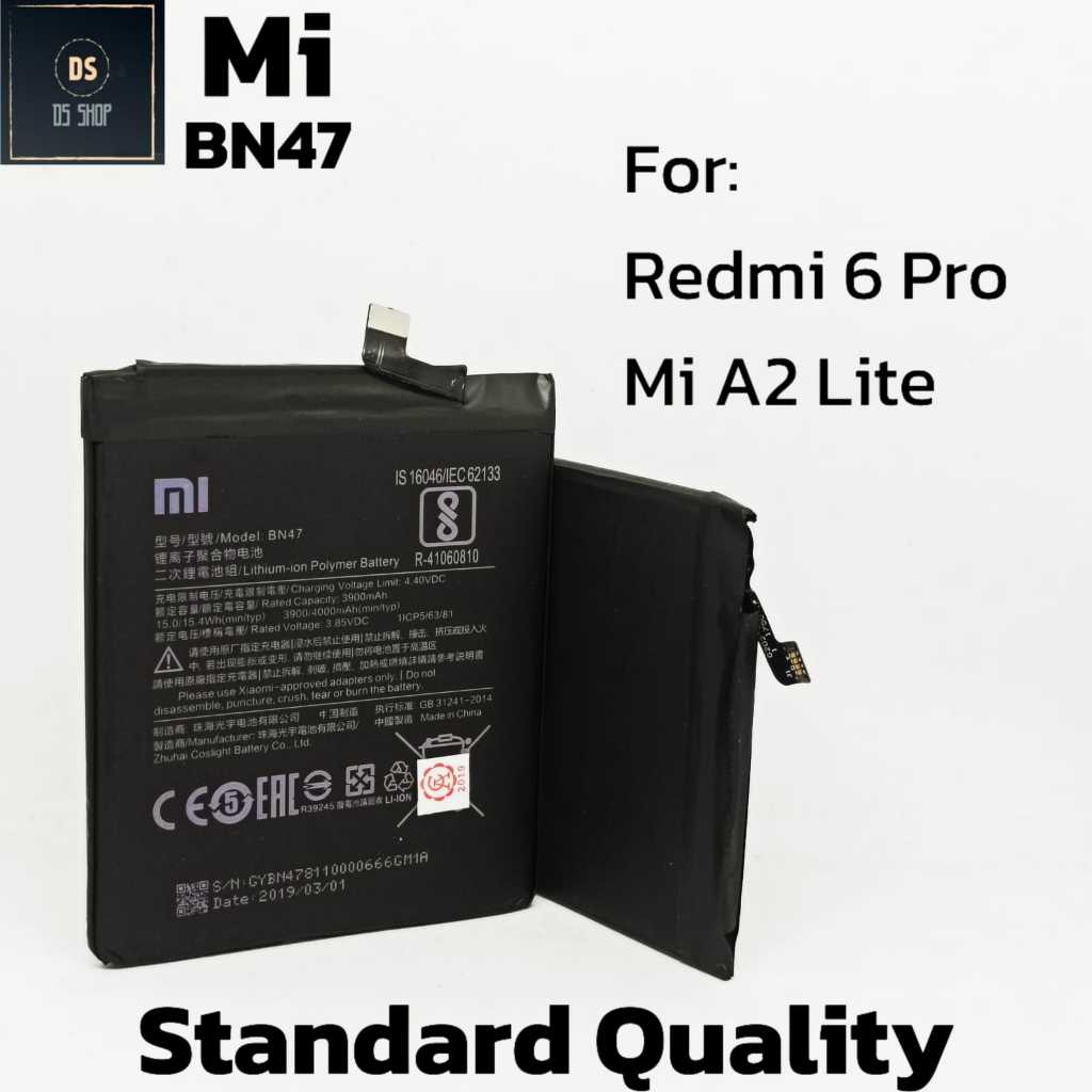 Baterai Hp BN47 BN 47 XIAOMI Redmi 6 Pro / Mi A2 / Mi A2 Lite (3hp) Batre Batter