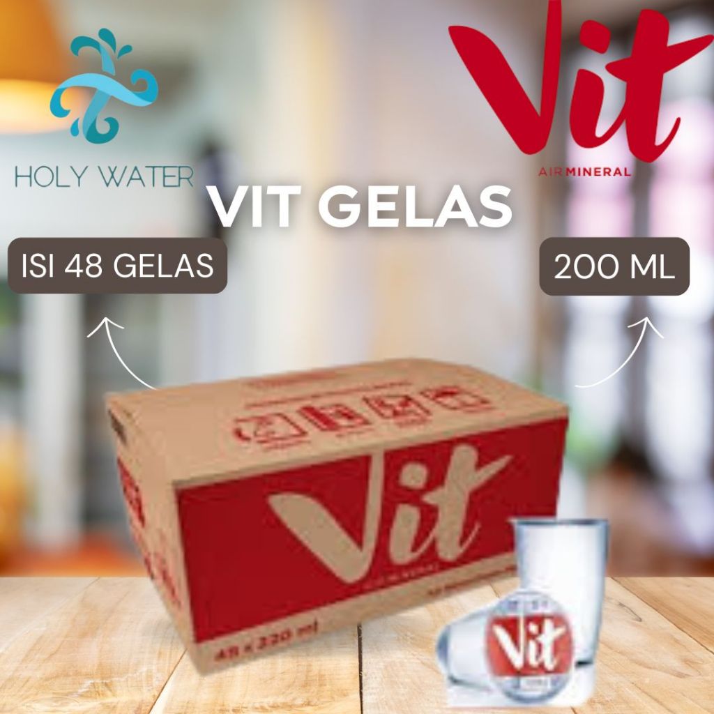 

VIT GELAS 200ML ISI 48 CUP PER KARTON - READY KEMASAN 1500 MILI, 550ML, 330 ML, GELAS CUP Air Minum MINERAL Botol