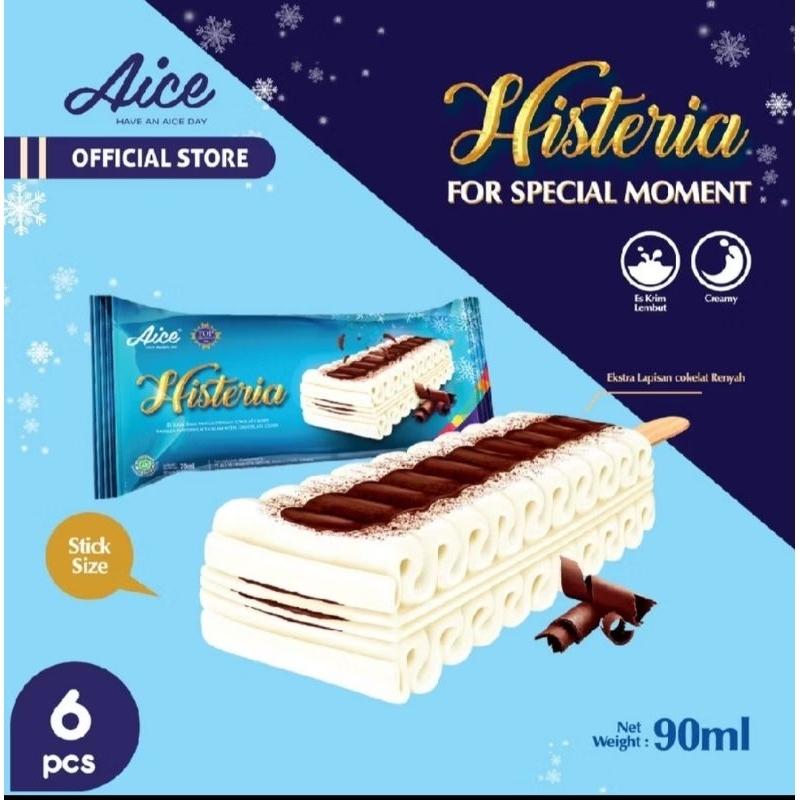 

ICE CREAM AICE HISTERIA CAKE 6 PCS