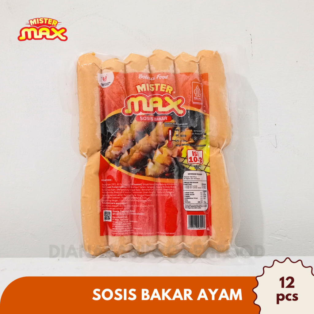 

SOSIS MAX SOSIS BAKAR ISI 12PCS 500GR