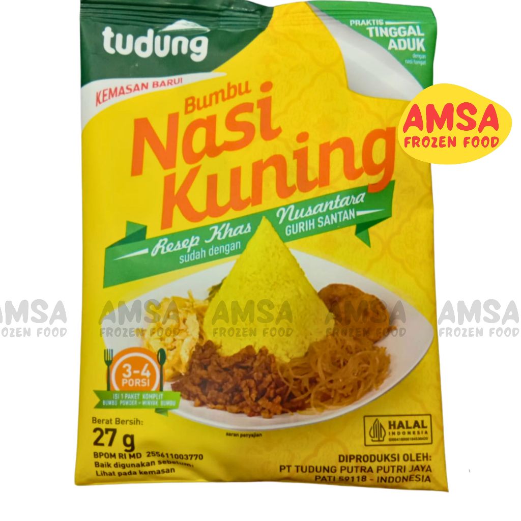 

Tudung Bumbu instan Nasi kuning 27 GRAM