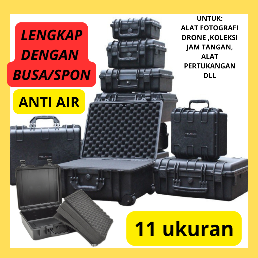Xylo - Taffguard DIY Tool Box + Busa Case Waterproof Hard Kotak Custom Penyimpanan Alat Perkakas