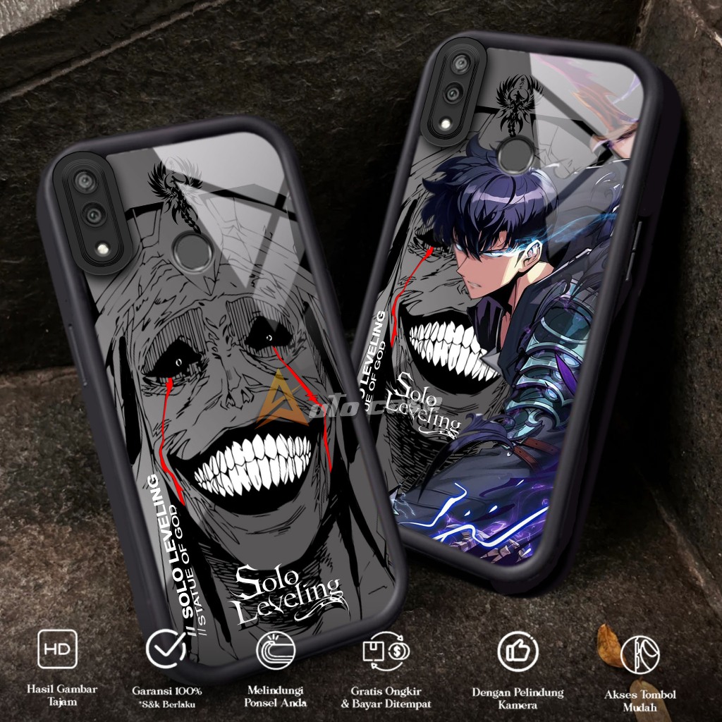 Softcase Glass kaca untuk HUAWEI Y7 2019 Y7 PRIME 2019 SLVL Casing Handphone Case Hp Procamera