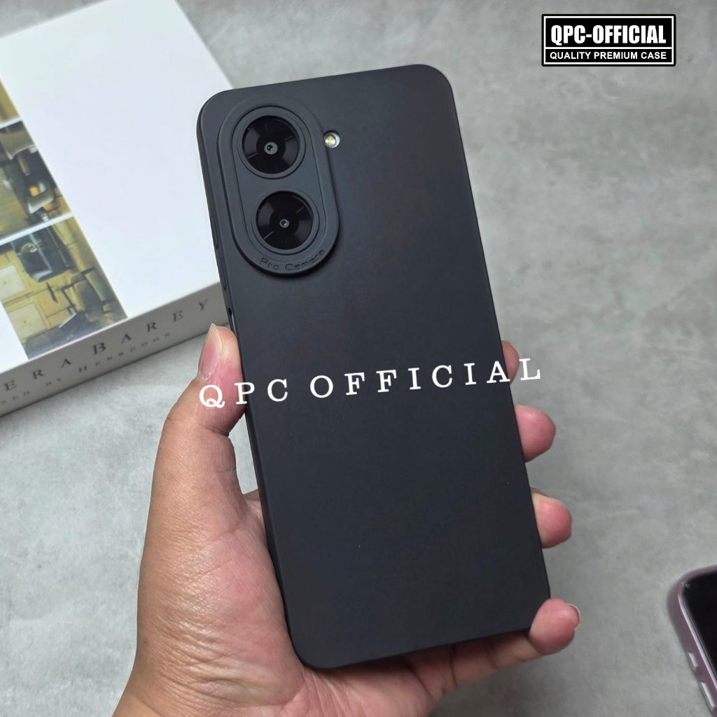 Redmi A5 Case Pro Kamera Case Slim BlackMatte Silikon Black Case Redmi A5