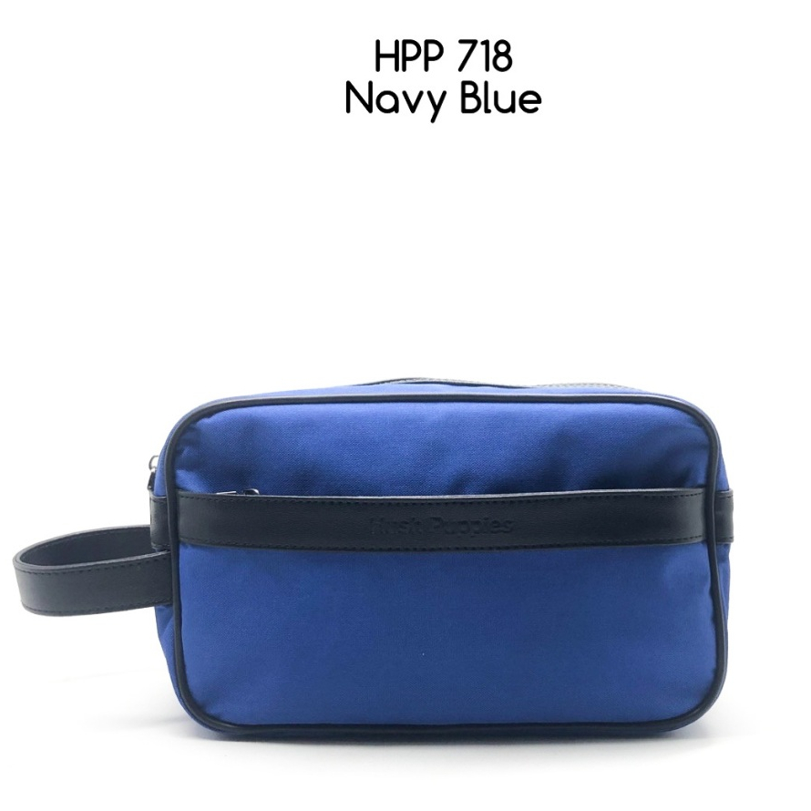 [HSS] TAS PRIA 718-1 NAVYBLUE / HUSH PUPPIES / Premium Quality / Dompet TERLARIS