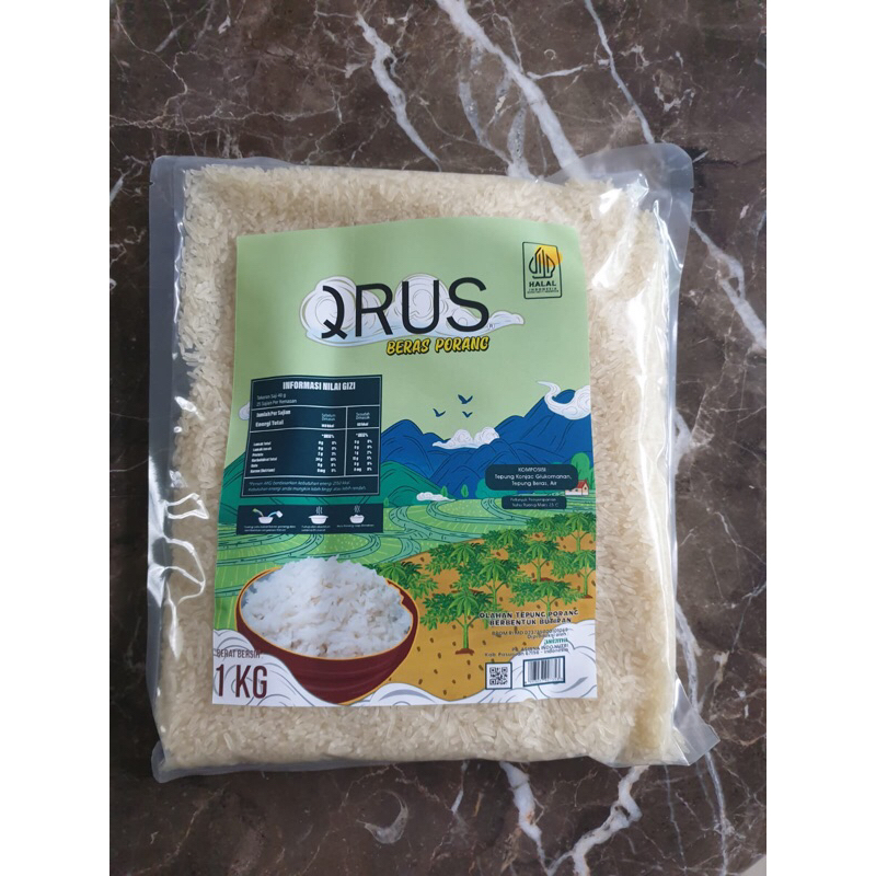 

beras porang untuk diet ukuran 1kg