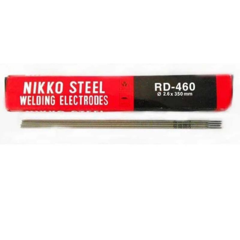 Kawat Las NIKKOSTEEL RD 460 2,6 × 30mm / RD460 RD 460 2,6mm Pack 1Kg