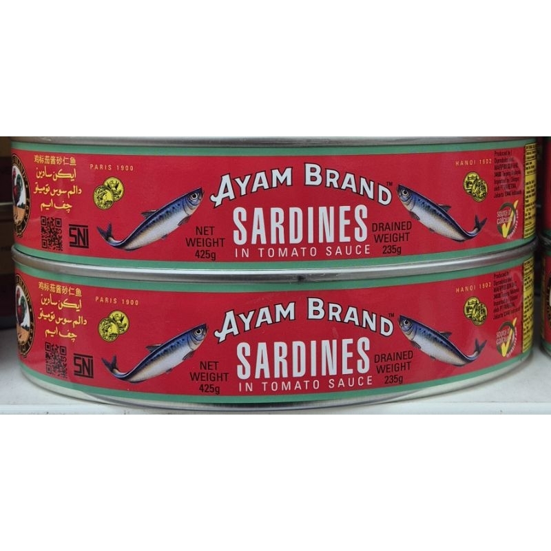 

Sardines Dalam Saus Tomat AYAM BRAND Sardines In Tomato Sauce 425g - HK.
