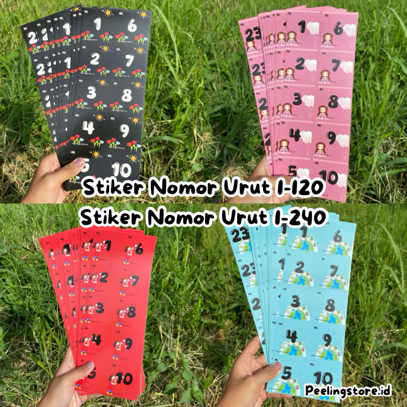 

STIKER NOMOR URUT 1-120 DAN STIKER NOMOR URUT 1-240 DESIGN TERBARU
