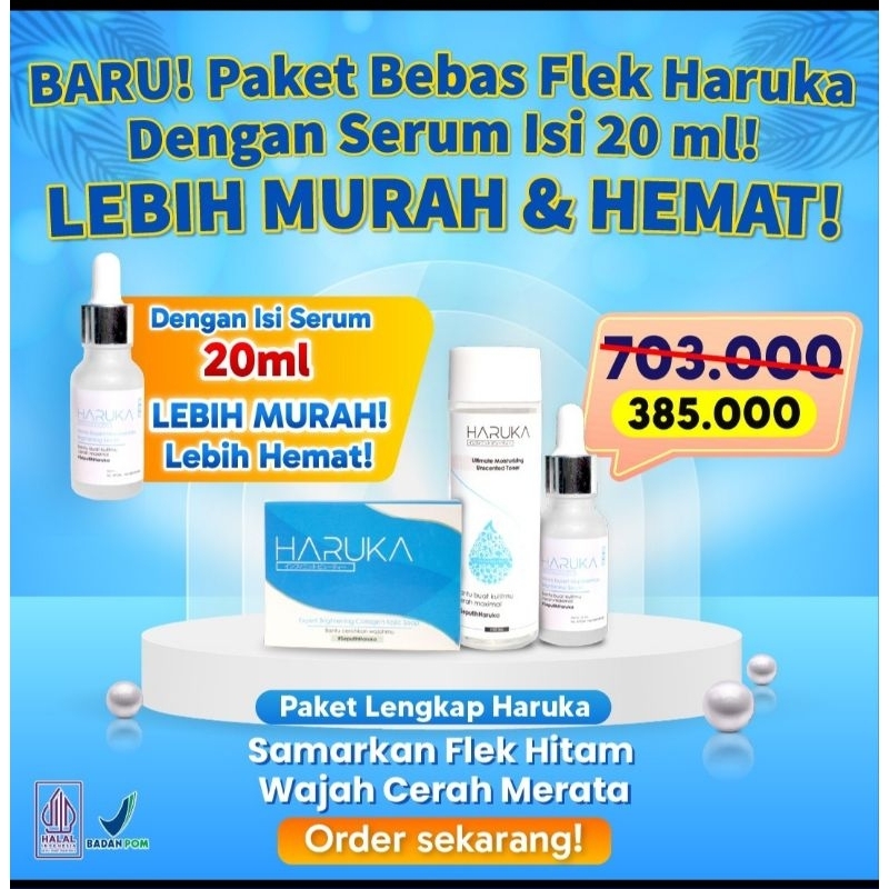 Haruka Skincare Paket Flek BPOM