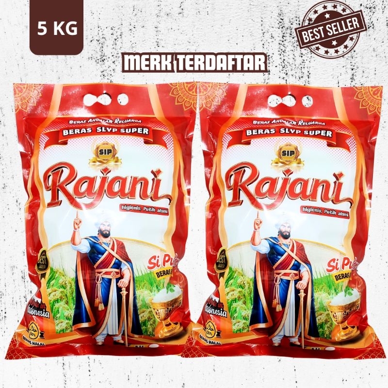 Plastik beras Rajani 5 kg, 5 lt 100 pcs karung beras