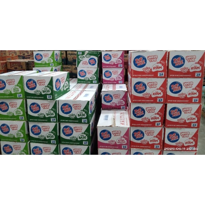 

Pop mie Cup 1 Dus (varian rasa Soto,Bakso,Ayam Bawang) 24 cup