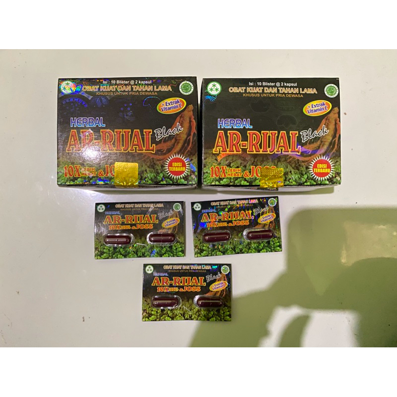 kapsul ar rijal black original 100%