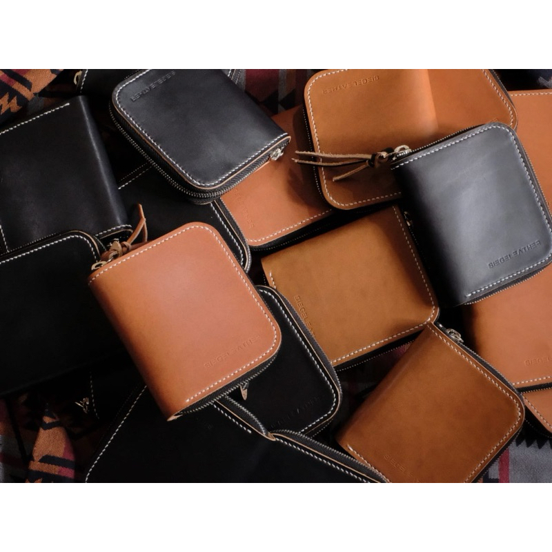 siege leather-zipbie- zipper wallet